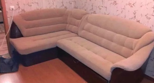 Перетяжка углового дивана. Гагаринский район